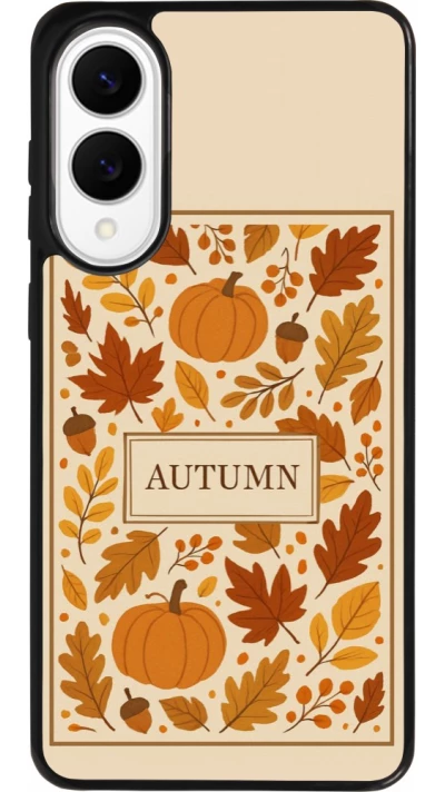 Coque Samsung Galaxy S25 Edge - Silicone rigide noir Autumn 26 Hello autumn