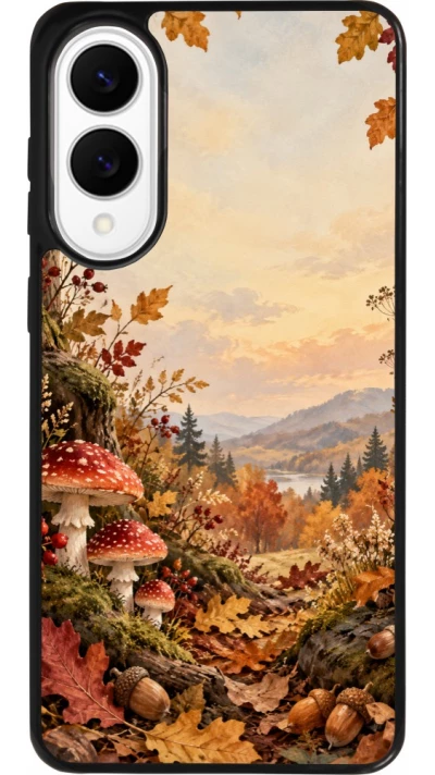 Coque Samsung Galaxy S25 Edge - Silicone rigide noir Autumn 26 Illustrated Autumn