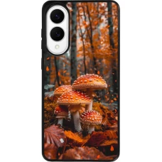 Samsung Galaxy S25 Edge Case Hülle - Silikon schwarz Autumn 26 Mushrooms in the woods