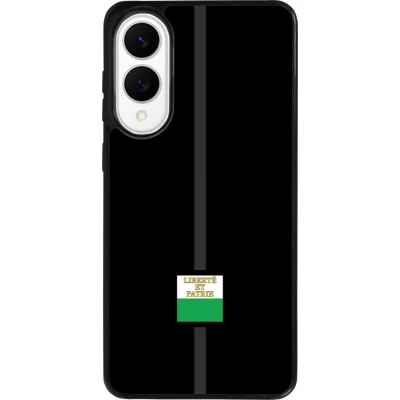 Coque Samsung Galaxy S25 Edge - Silicone rigide noir Canton VD noir