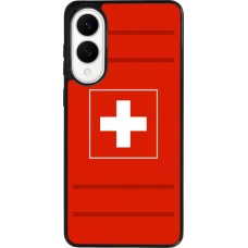 Coque Samsung Galaxy S25 Edge - Silicone rigide noir Euro 2020 Switzerland