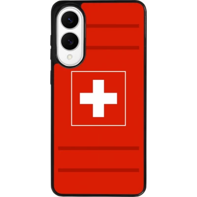Coque Samsung Galaxy S25 Edge - Silicone rigide noir Euro 2020 Switzerland