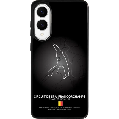 Coque Samsung Galaxy S25 Edge - Silicone rigide noir F1 Track 2025 Belgium