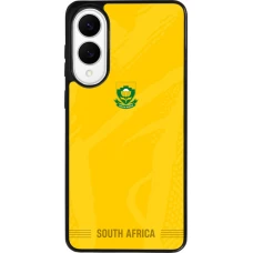 Coque Samsung Galaxy S25 Edge - Silicone rigide noir Maillot de football Afrique du Sud 2026 personnalisable