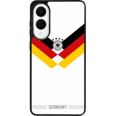 Coque Samsung Galaxy S25 Edge - Silicone rigide noir Maillot de football Allemagne 2026 personnalisable