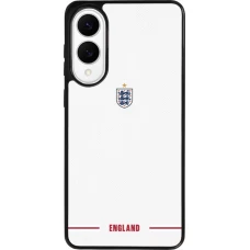 Coque Samsung Galaxy S25 Edge - Silicone rigide noir Maillot de football Angleterre 2026 personnalisable