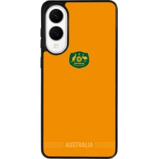 Coque Samsung Galaxy S25 Edge - Silicone rigide noir Maillot de football Australie 2026 personnalisable