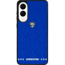 Samsung Galaxy S25 Edge Case Hülle - Silikon schwarz Usbekistan 2026 personalisierbares Fussballtrikot