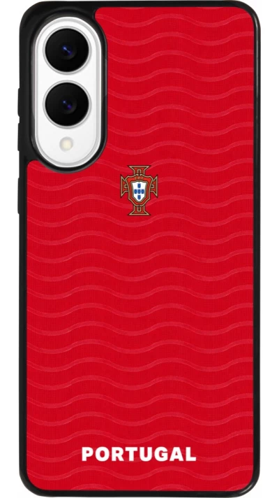 Samsung Galaxy S25 Edge Case Hülle - Silikon schwarz Portugal 2026 personalisierbares Fussballtrikot