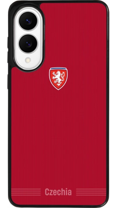 Samsung Galaxy S25 Edge Case Hülle - Silikon schwarz Tschechische Republik 2026 personalisierbares Fussballtrikot