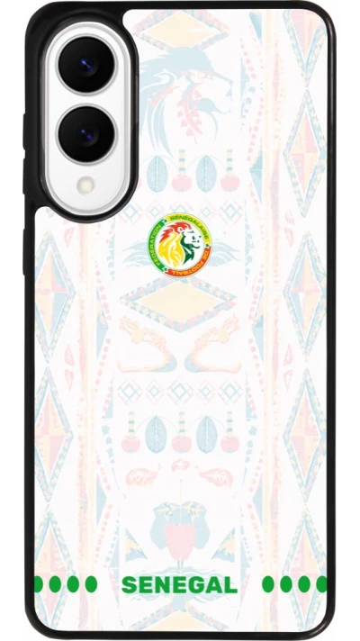 Samsung Galaxy S25 Edge Case Hülle - Silikon schwarz Senegal 2026 personalisierbares Fussballtrikot