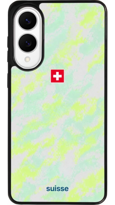 Samsung Galaxy S25 Edge Case Hülle - Silikon schwarz Schweiz Away 2026 personalisierbares Fussballtrikot