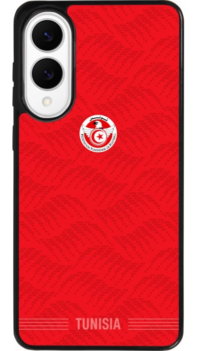 Samsung Galaxy S25 Edge Case Hülle - Silikon schwarz Tunesien 2026 personalisierbares Fussballtrikot