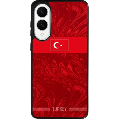 Samsung Galaxy S25 Edge Case Hülle - Silikon schwarz Türkei 2026 personalisierbares Fussballtrikot