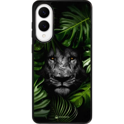 Samsung Galaxy S25 Edge Case Hülle - Silikon schwarz Forest Lion