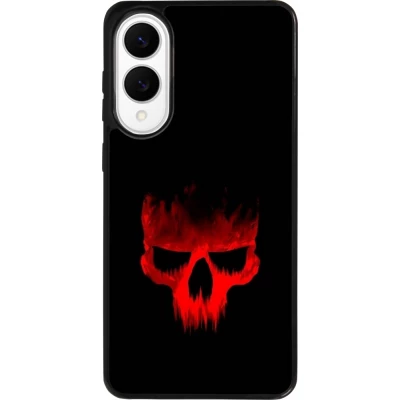 Coque Samsung Galaxy S25 Edge - Silicone rigide noir Halloween 2023 scary skull