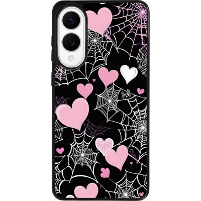 Coque Samsung Galaxy S25 Edge - Silicone rigide noir Halloween 2024 girly