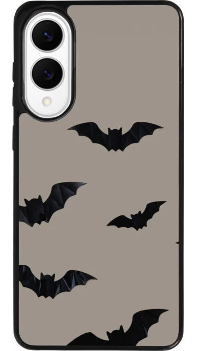 Coque Samsung Galaxy S25 Edge - Silicone rigide noir Halloween 2026 Bats
