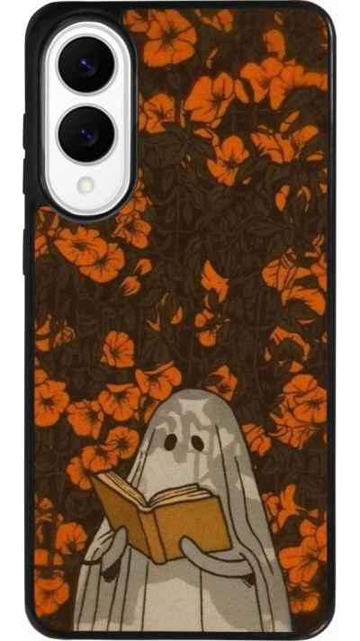 Coque Samsung Galaxy S25 Edge - Silicone rigide noir Halloween 2026 Ghost reading