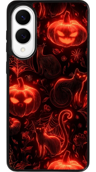 Coque Samsung Galaxy S25 Edge - Silicone rigide noir Halloween 2026 Pattern Halloween