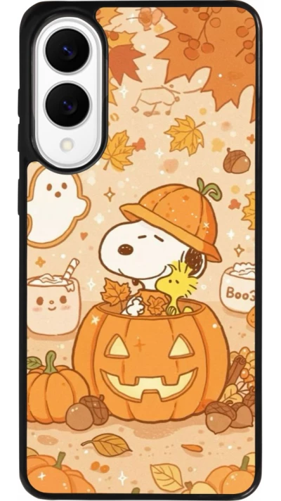 Coque Samsung Galaxy S25 Edge - Silicone rigide noir Halloween 2026 Snoopy Halloween