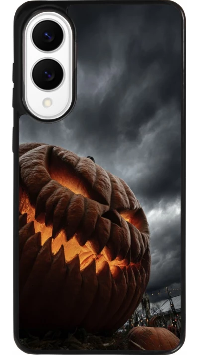 Coque Samsung Galaxy S25 Edge - Silicone rigide noir Halloween 2026 The Wicked Pumpkin