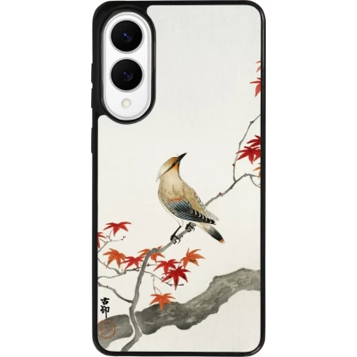 Samsung Galaxy S25 Edge Case Hülle - Silikon schwarz Japanese Bird
