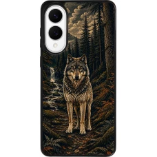 Samsung Galaxy S25 Edge Case Hülle - Silikon schwarz Linocut Wold