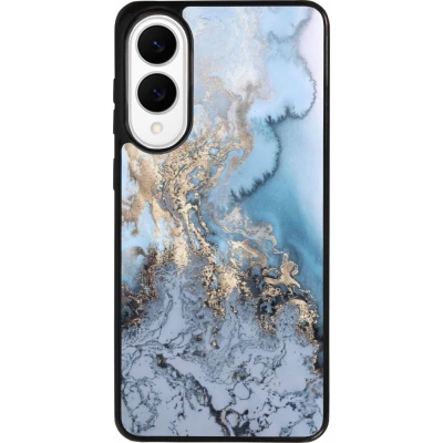 Coque Samsung Galaxy S25 Edge - Silicone rigide noir Marble 04