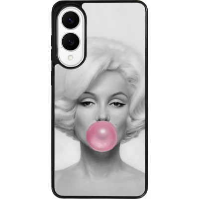 Coque Samsung Galaxy S25 Edge - Silicone rigide noir Marilyn Bubble