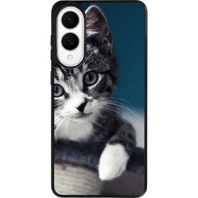 Coque Samsung Galaxy S25 Edge - Silicone rigide noir Meow 23