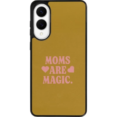 Coque Samsung Galaxy S25 Edge - Silicone rigide noir Mom 2026 Are Magic