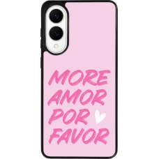 Coque Samsung Galaxy S25 Edge - Silicone rigide noir More amor porfavor