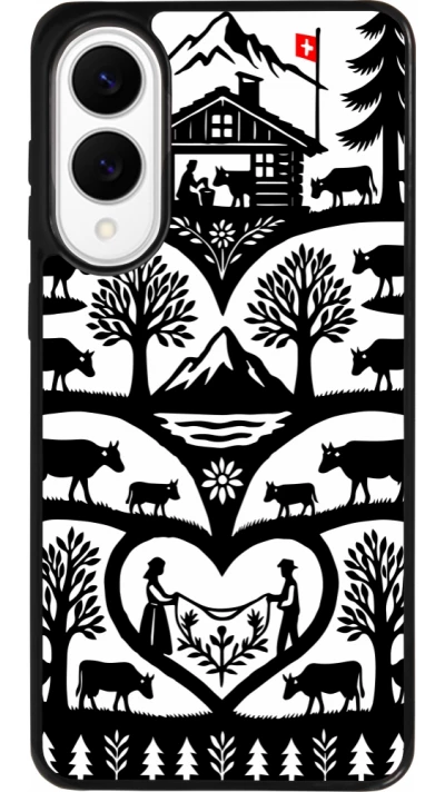 Samsung Galaxy S25 Edge Case Hülle - Silikon schwarz Poya Schweiz 2