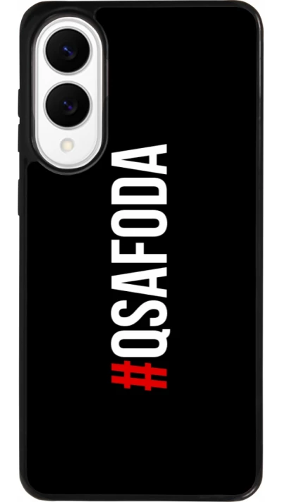 Samsung Galaxy S25 Edge Case Hülle - Silikon schwarz Qsafoda 1