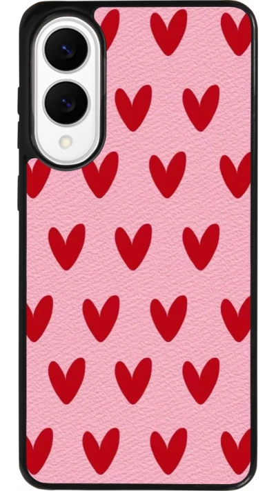 Samsung Galaxy S25 Edge Case Hülle - Silikon schwarz Saint Valentines Day 26 Pattern heart