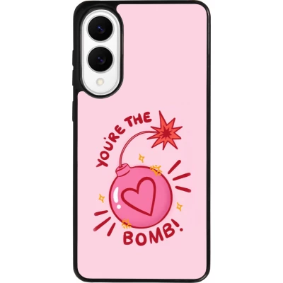 Coque Samsung Galaxy S25 Edge - Silicone rigide noir Saint Valentines Day 26 You are the bomb