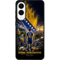 Coque Samsung Galaxy S25 Edge - Silicone rigide noir Football Bosnie-Herzégovine splash 2026