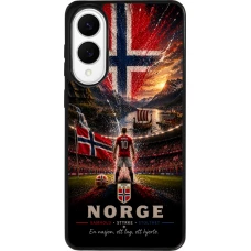 Coque Samsung Galaxy S25 Edge - Silicone rigide noir Football Norvège splash 2026