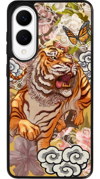 Samsung Galaxy S25 Edge Case Hülle - Silikon schwarz Spring 23 japanese tiger