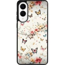 Samsung Galaxy S25 Edge Case Hülle - Silikon schwarz Frühling 25 Leichte Schmetterlinge