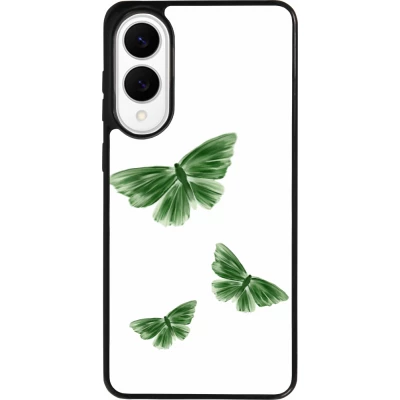 Coque Samsung Galaxy S25 Edge - Silicone rigide noir Butterflies Spring 2026