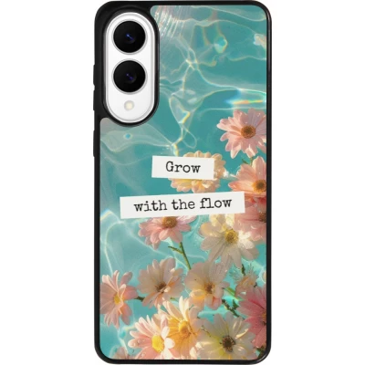 Coque Samsung Galaxy S25 Edge - Silicone rigide noir Summer 2025 Grow with the flow