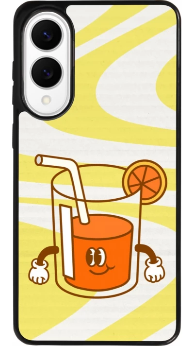 Coque Samsung Galaxy S25 Edge - Silicone rigide noir Summer drink 2026