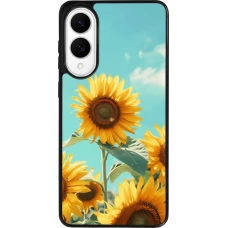 Samsung Galaxy S25 Edge Case Hülle - Silikon schwarz Sunflowers Summer 2026