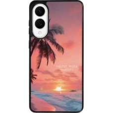 Coque Samsung Galaxy S25 Edge - Silicone rigide noir Watch more sunsets Summer 2026