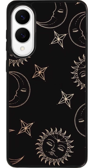 Samsung Galaxy S25 Edge Case Hülle - Silikon schwarz Suns and Moons