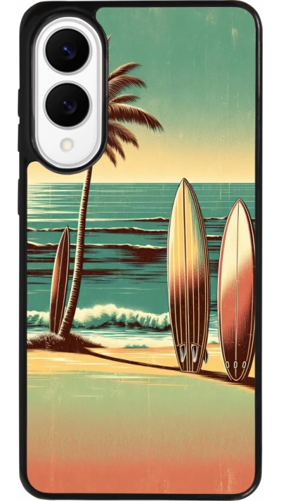 Samsung Galaxy S25 Edge Case Hülle - Silikon schwarz Surf Paradise