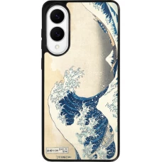 Coque Samsung Galaxy S25 Edge - Silicone rigide noir Tableau art - La Grande Vague de Kanagawa - Hokusai