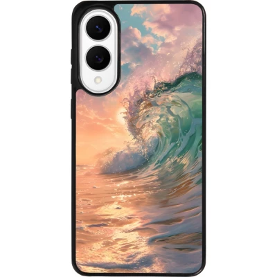 Samsung Galaxy S25 Edge Case Hülle - Silikon schwarz Wave Sunset